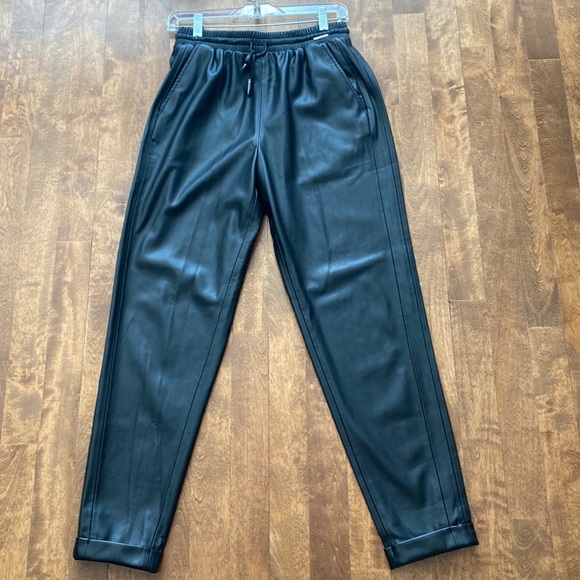Rino & Pelle Sybil Faux Leather Jogger Trouser size 38 - Picture 1 of 7